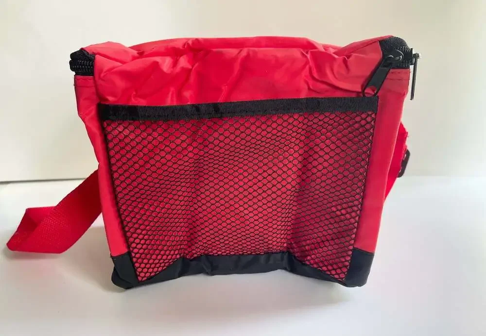 Budweiser Insulated Lunch Bag Cooler Red Black Soft Shell 6-Pack Carrier